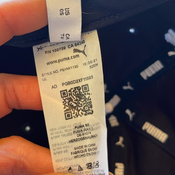 PUMA BALL CAP DARK BLUE ADJUSTABLE HEADBAND Puma Men's Baseball Cap - Picture 11 of 13